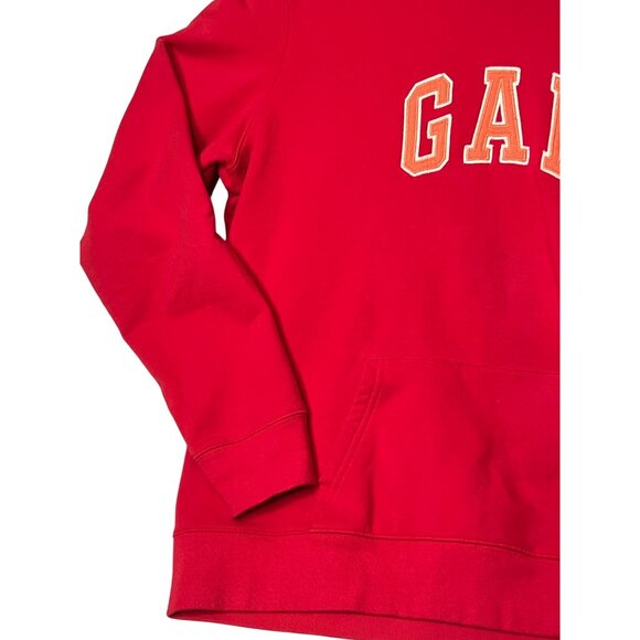 GAP  Hoodie Large Pullover Pink Cotton Blend Pocket Long Sleeve Athleisure - Picture 3 of 16